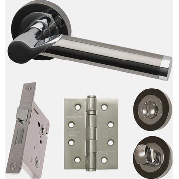 LPD Polaris Polished Chrome / Black Chrome Door Handle Pack