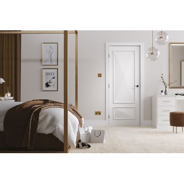 LPD Knightsbridge Elegant 2 Panel White Primed Internal Door alternative
