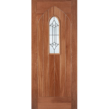 LPD Westminster Hardwood 1 Light Glazed Front Door