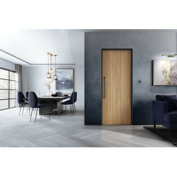LPD Montreal Grooved Pre-Finished Oak Internal Door alternative