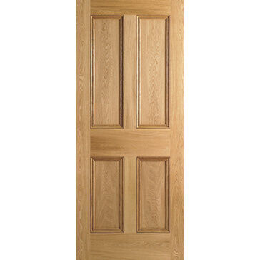 LPD 4 Panel Unfinished Oak Flat Panel FD30 Internal Fire Door