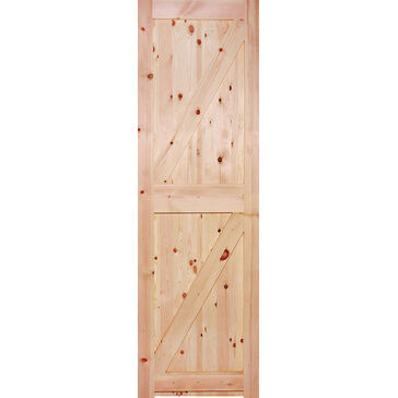 LPD Framed Ledged & Braced Unfinished Redwood Shed Door / Wooden Gate