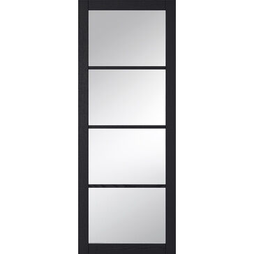 LPD Soho 4 Light Dark Grey Charcoal Glazed Internal Door