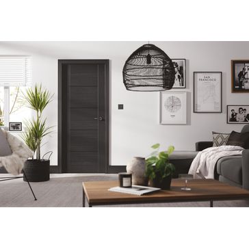 LPD Vancouver 5 Panel Pre-Finished Charcoal Black Internal Door alternative