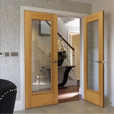 JB Kind Tigris Pre-Finished Oak 1 Light Glazed Internal Door alternative