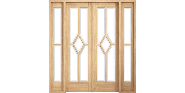 LPD Reims W6 Pre-Finished Oak Room Divider (2031mm x 1904mm)