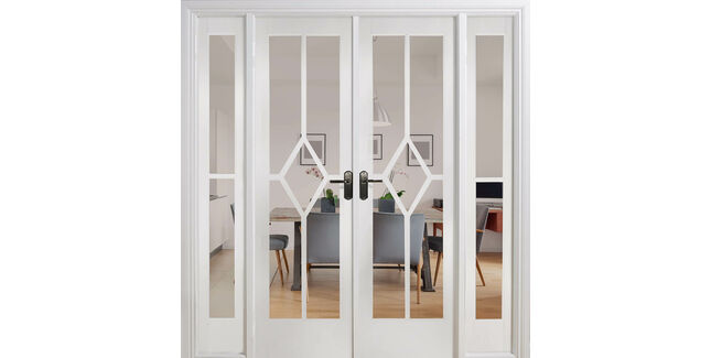 LPD Reims W6 White Primed Room Divider (2031mm x 1904mm)