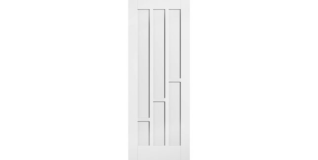 LPD Coventry Modern 6 Panel White Primed Internal Door