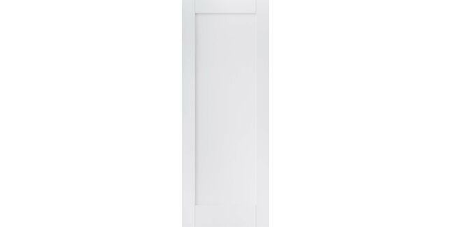 LPD Pattern 10 Modern White Primed 1 Panel Internal Door