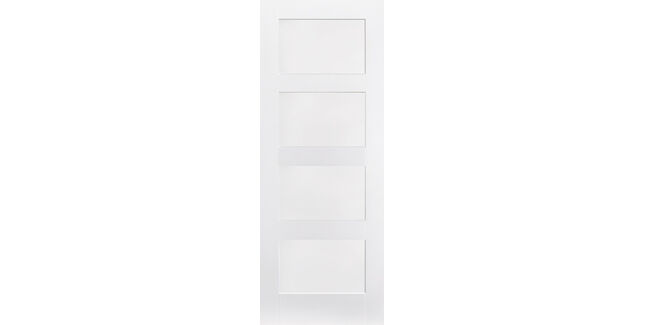 LPD Shaker-Style 4 Panel White Primed Internal Door