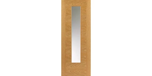 JB Kind Ostria Pre-Finished Oak 1 Light Glazed Internal Door