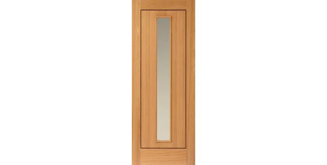 JB Kind Spencer Pre-Finished Oak 1 Light Glazed Internal Door