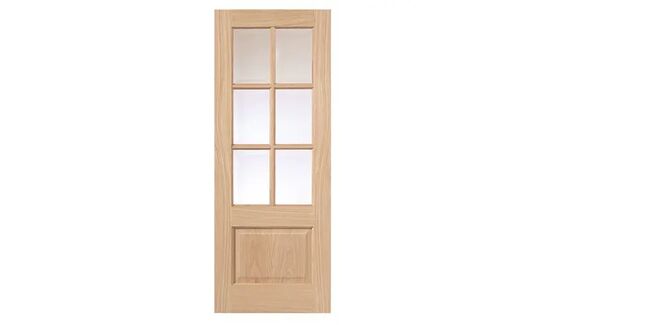 JB Kind Dove Pre-Finished Oak Glazed Internal Door