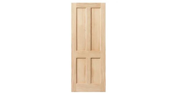 JB Kind Derwent 4 Panel Unfinished Real Oak Internal Door