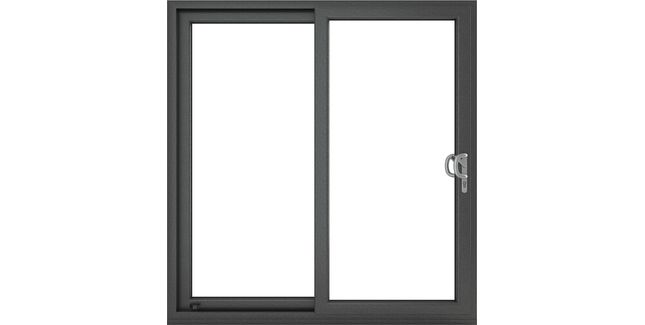 Crystal Grey uPVC Clear Glazed Sliding Patio Door (Right to Left)