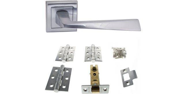 Atlantic California Satin Chrome Door Handle Pack