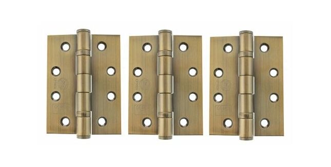 Atlantic 4 Inch Grade 13 Fire Rated Ball Bearing Hinge (Pack of 3)
