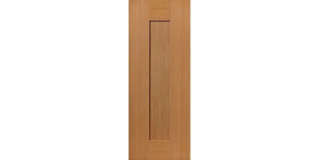 JB Kind Axis 1 Panel Pre-Finished Real Oak Shaker Internal Door