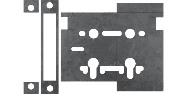 Atlantic Bathroom Lock Intumescent Lock Kit FD60 1mm