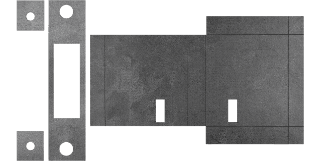 Atlantic Deadlock - 3LK Intumescent Lock Kit FD30 0.8mm