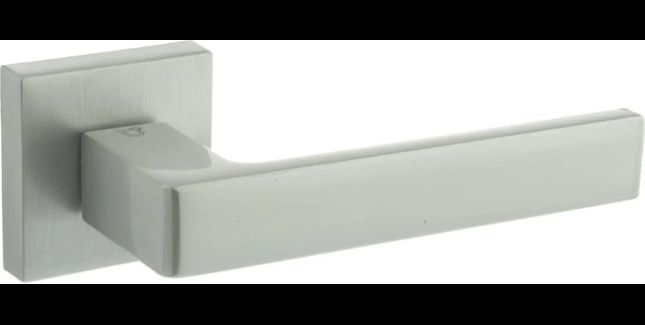 CleanTouch Anti-Bac Forme Asti Door Handle on Square Rose (Pair)