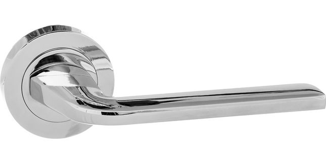 Eco Surf Aluminium Door Handle on Round Rose (Pair)