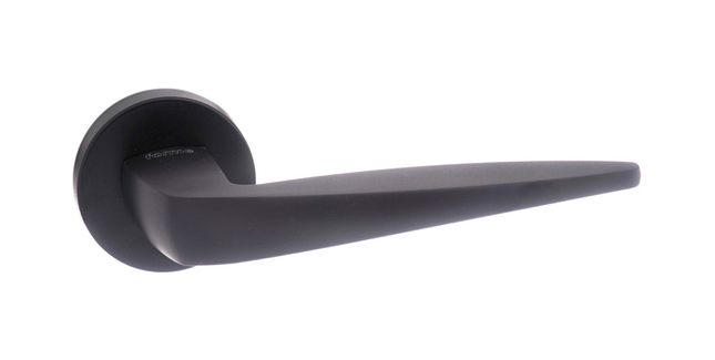 Forme Foglia Lever Door Handle on Round Rose (Pair)