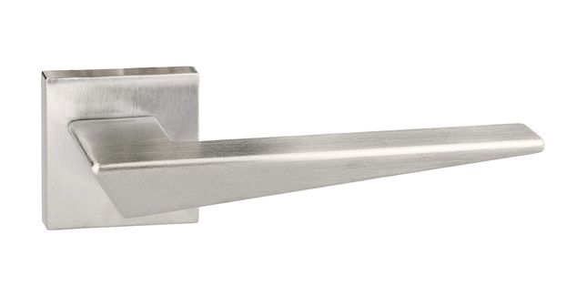 Forme Naxos Lever Door Handle on Square Rose (Pair)