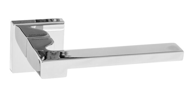 Forme Ginevra Lever Door Handle on Square Rose (Pair)
