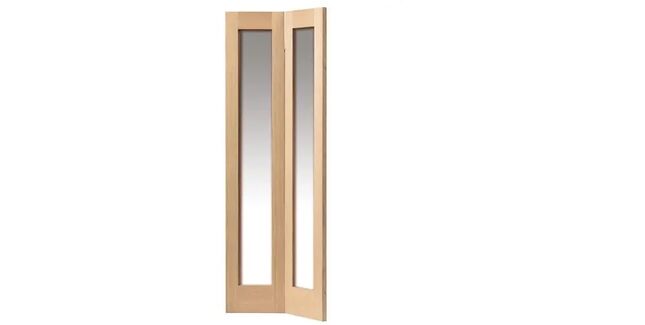 JB Kind Fuji Unfinished Oak Glazed Bi-fold Door