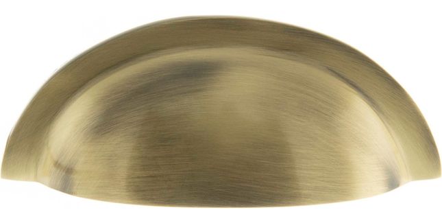 Old English Winchester Solid Brass Cabinet Cup Pull