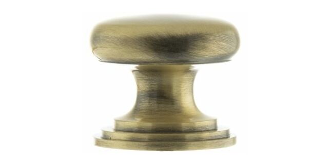 Old English Lincoln Solid Brass Victorian Cabinet Knob