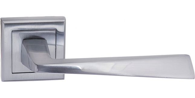 STATUS California Lever Door Handle on Square Rose (Pair)