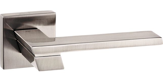 Senza Pari Giovanni Lever Door Handle on Flush Square Rose (Pair)