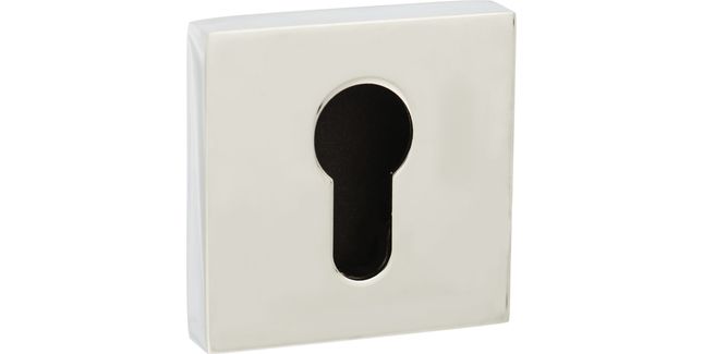 Senza Pari Euro Escutcheon on Flush Square Rose (Pair)