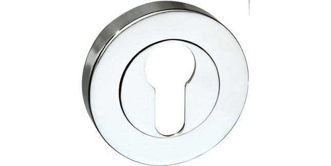 Senza Pari Euro Escutcheon on Round Rose (Pair)
