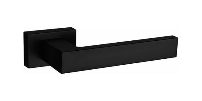 Tupai Rapido RetaLine Rillo Lever Door Handle on Long Rose (Pair)