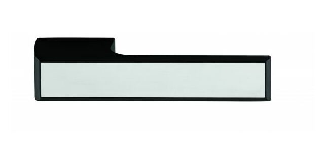 Tupai Rapido VersaLine Tobar Lever Door Handle on Long Rose - Polished Stainless Steel Decorative Plate (Pair)
