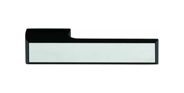 Tupai Rapido VersaLine Tobar Lever Door Handle on Long Rose - Polished Stainless Steel Decorative Plate (Pair)