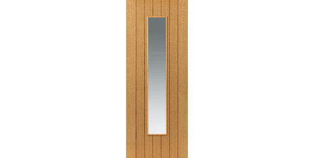 JB Kind Cherwell Pre-Finished Glazed Cottage Style Oak Internal Door