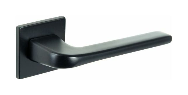 Tupai Rapido 5S Line Canha Lever Door Handle on Square Rose (Pair)