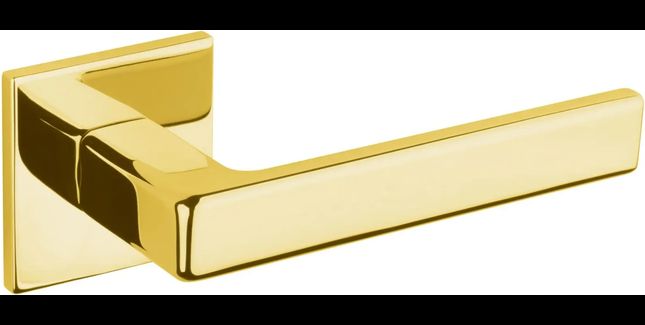 Tupai Exclusivo 5S Line Portel Lever Door Handle on Square Rose (Pair)