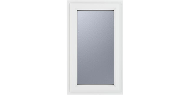Crystal Left Hand Side Hung uPVC Casement Double Glazed Window - White