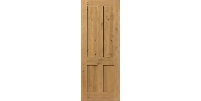 JB Kind Rustic Oak 4 Panel Door