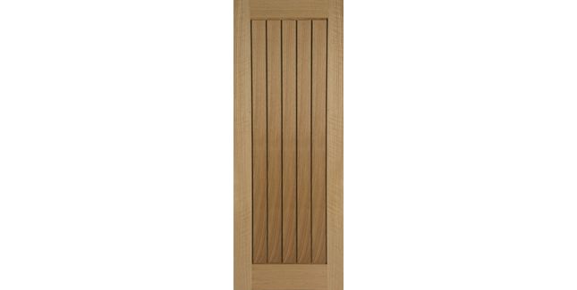 Mendes Unfinished Oak Mexicano FD30 Fire Door