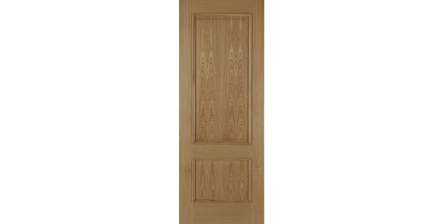 Mendes Unfinished Oak Iris 2 Panel Raised Mould Door