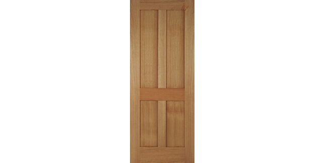 Mendes Unfinished Oak Bristol 4 Panel Door