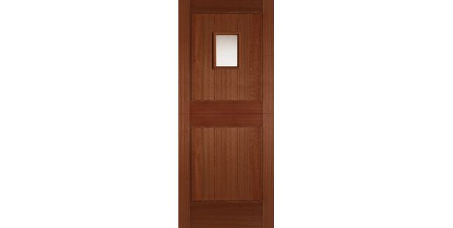 Mendes Unfinished Hardwood Stable 1 Light Unglazed Door