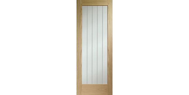 XL Joinery Suffolk Essential Pattern 10 Unfinished Oak Glazed Internal Door