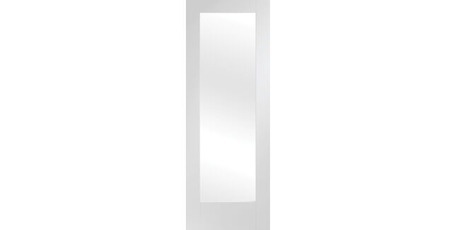 XL Joinery Pattern 10 White Primed Clear Glazed Internal Door